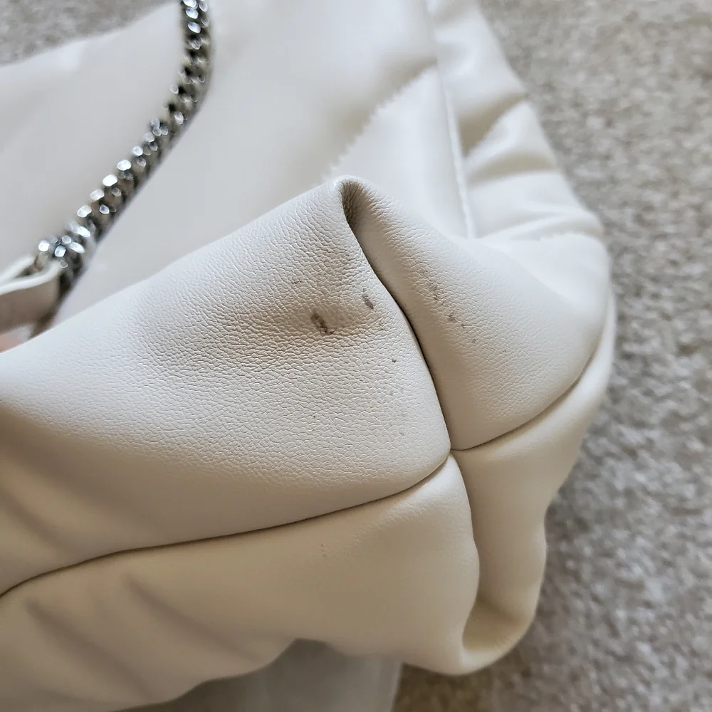 Zara quilted maxi crossbody white bag - Picture 5 of 5